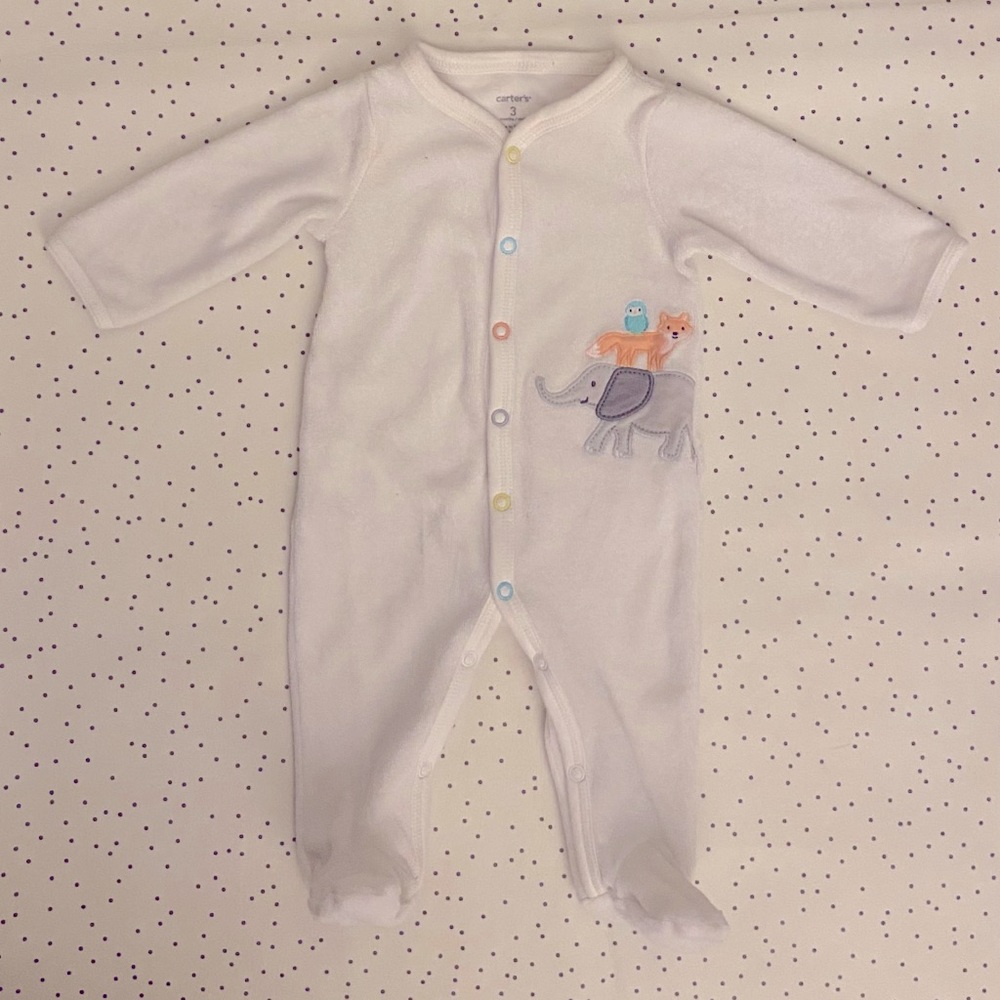 Carter’s  French terry footed pajamas